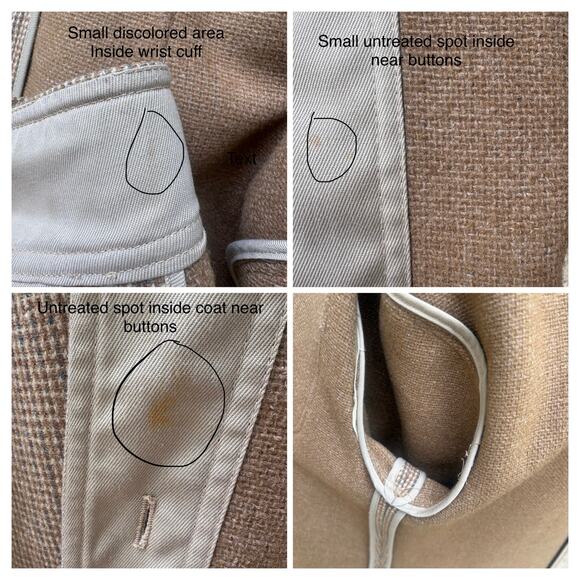 VTG 60s Vera Hicks Side Vent Overcoat Winter Coat M/L 40” Brown Wool Knit Preppy - Picture 12 of 16